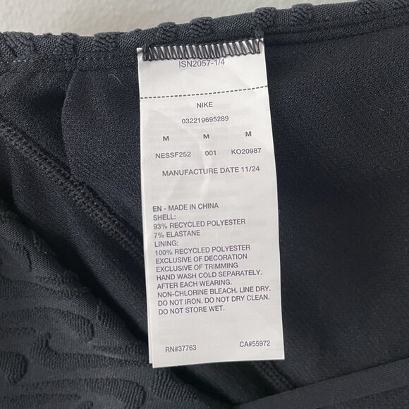 Nike Swim Swoosh Link Terry Y-Back One Piece Swimsuit Size M NWT - Picture 13 of 14